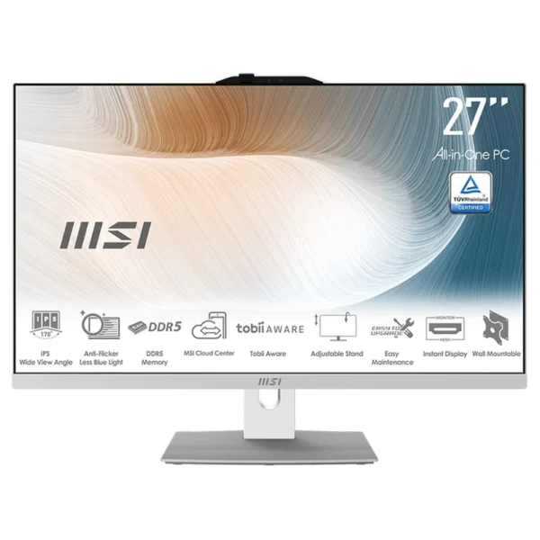کامپیوتر همه کاره 27 اینچ ام اس آی مدل MSI Modern AM272P 1M Core 5 120U 16GB 1TB SSD
